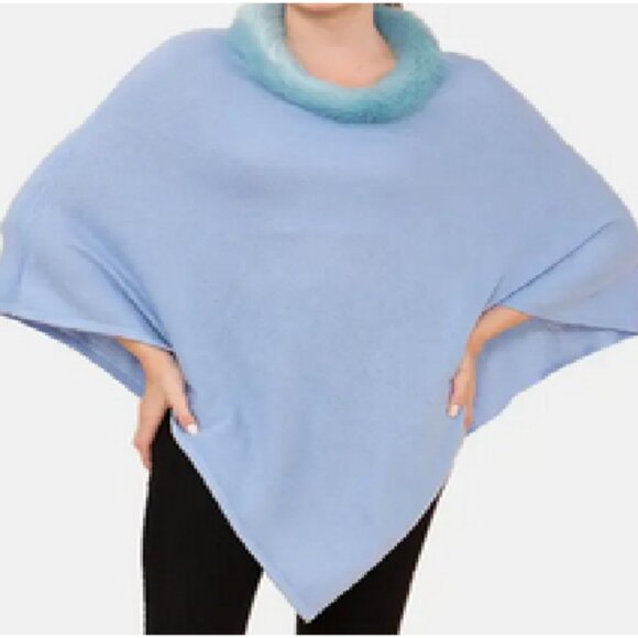 CASHMERE Poncho One Size New In Box - Picture 1 of 4